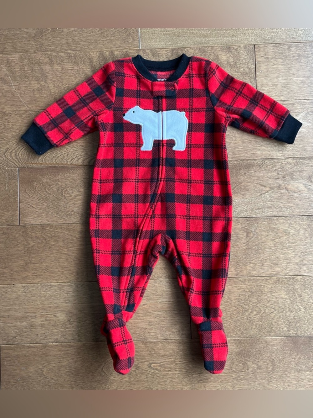 3/$10 CARTERS Baby boy fleece pyjamas 3m